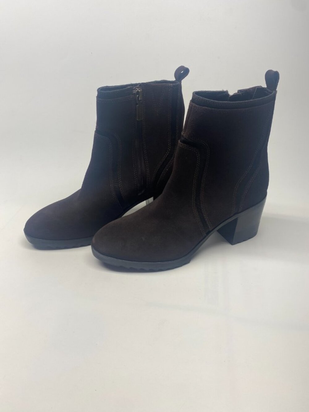 Blondo Womens Brown Leather Heel Boot Sz 9